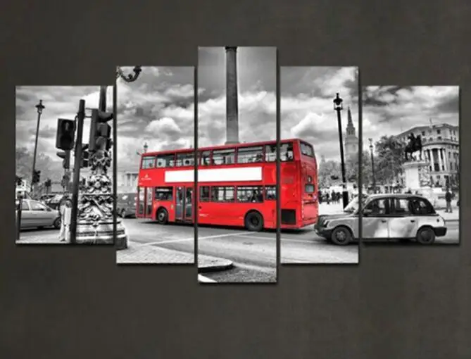 

Hot Sales Framed 5 Panels Picture New York City HD Canvas Print Painting Artwork Wall Art Canvas painting Wholesale HX-037