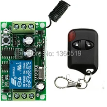 DC12V 1ch rf Беспроводной Мини реле приемника+ Кошачий глаз передатчики для Приспособления ворота гаража/свет/ лампа/окно