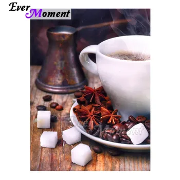 

Ever Moment Diamond Painting Full Square Coffee Sugar Seasoning Decoration Picture Of Rhinestone Diamond Embroidery 3F840
