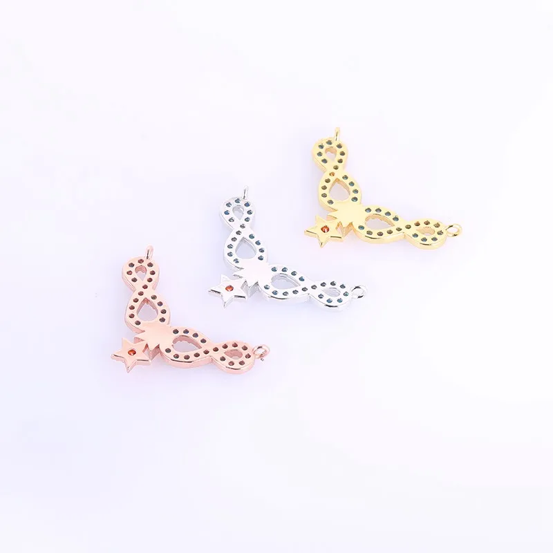 Ketting 2 звезды бесконечности пасьянс подвески для женщин diy Ожерелье Браслеты