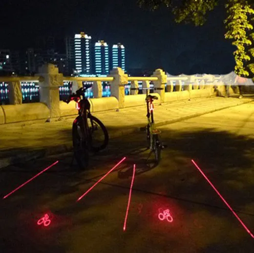 Perfect Cycling Bike Bicycle Intelligent Laser Rear Light 5 LED Tail Wireless Brake Lamp AL2207 9