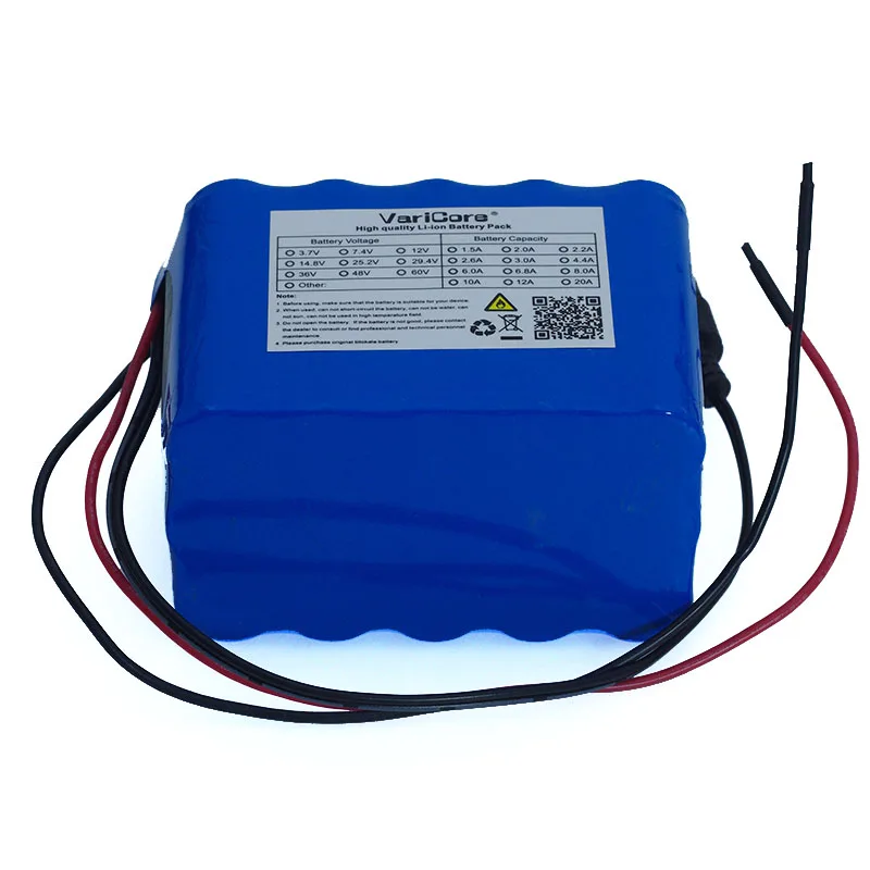 Preise VariCore 100% Neue Schutz Große kapazität 12 v 10Ah 18650 lithium akku pack 12 v 10000 mah kapazität mit BMS