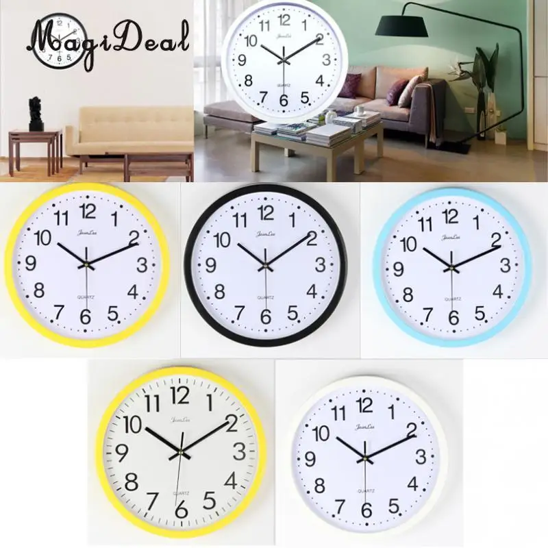 

MagiDeal Round Quartz Clock - Wall Clocks for Living Room, Bedroom and Kitchen - 35cm
