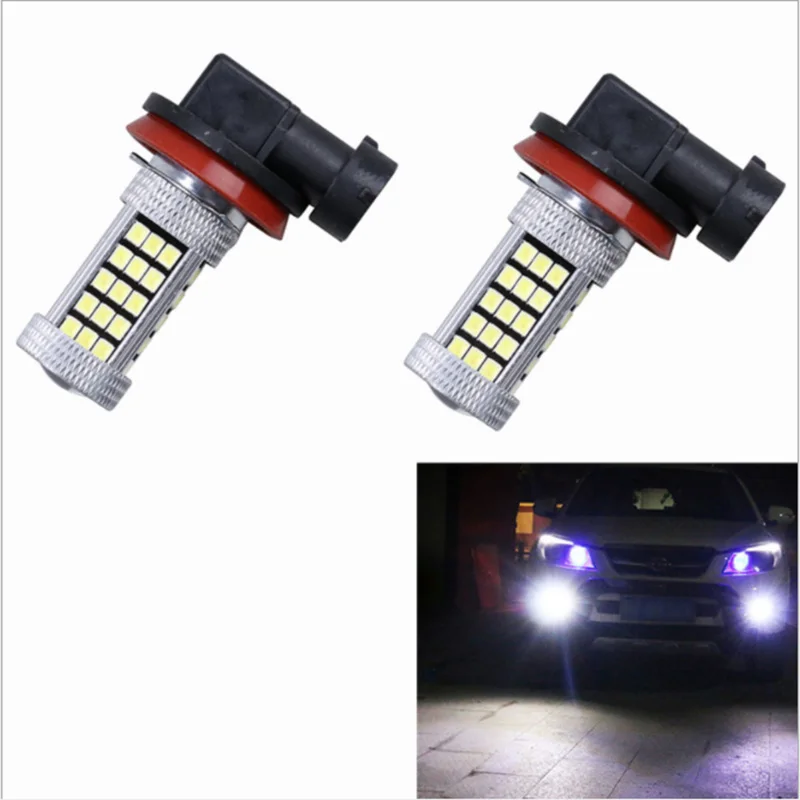 

2pcs Car led fog light H11 2835-66 front fog light super bright 12v White red blue green yellow ice blue