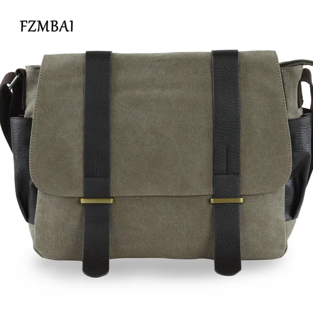 Fzmbai Men Canvas Messenger Bags Male Leisure Satchel Bag College Fzmbai Men Canvas Messenger Bags Male Leisure Satchel Bag College School