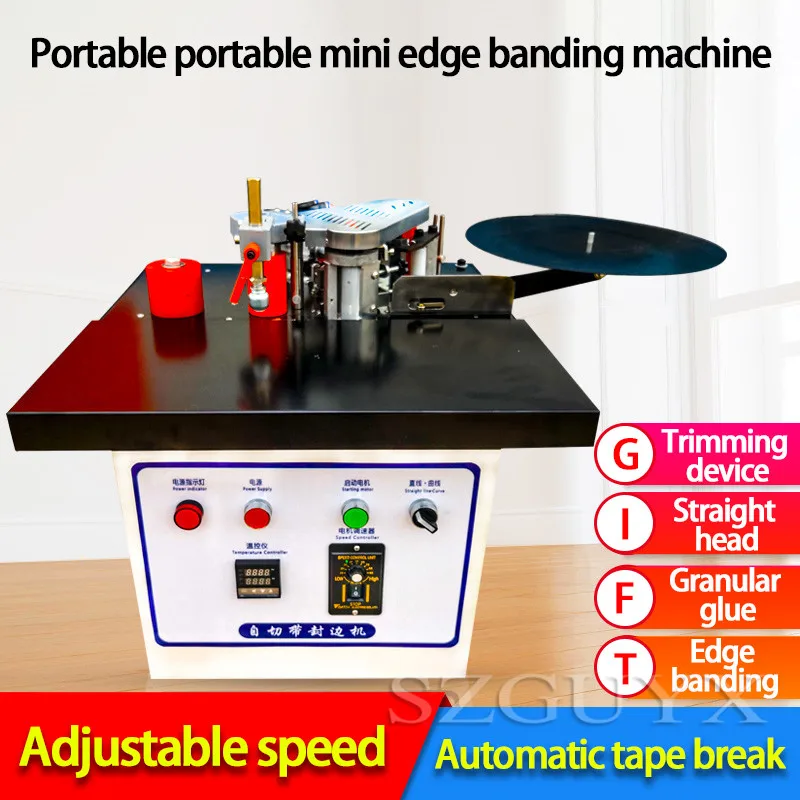 Автоматическая маленькая машина для обрезки кромок мебельная кромкооблицовочная машина прямой кривой кромкооблицовочный инструмент