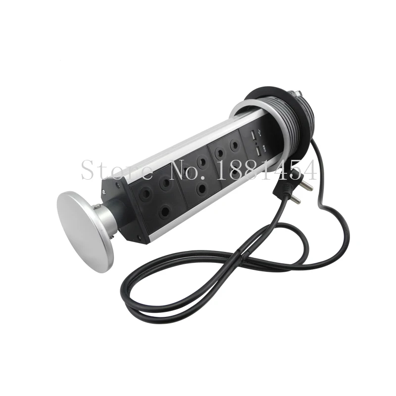 South Africa power and USB charger pop up desk socket (2)