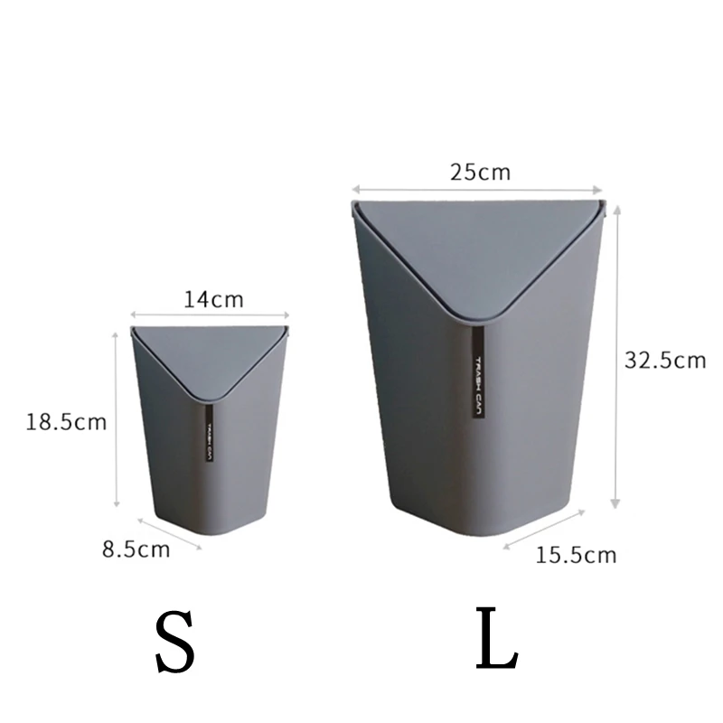 Desktop Mini Waste Bins Creative Quality Plastic Paper Garbage Home Office Kitchen Bathroom Corner Dustbins Cleaning Accessories