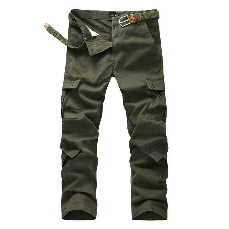Men's Clothing Men Cargo Pant Straight Casual Men Military Pockets Overall Male Combat Cotton Trousers Army Guy joggers Pants