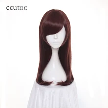 Ccutoo 65 см игры патруля d. VA коричневый длинные Синтетические волосы Косплэй парик Термостойкость Волокно
