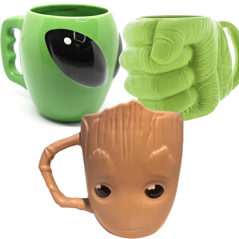 

Personality Green Hulk Fist Ceramic Mug For Coffee Tea Milk Cups Anime Porcelain Drinking Mug Boy Man Drinkware Gifts