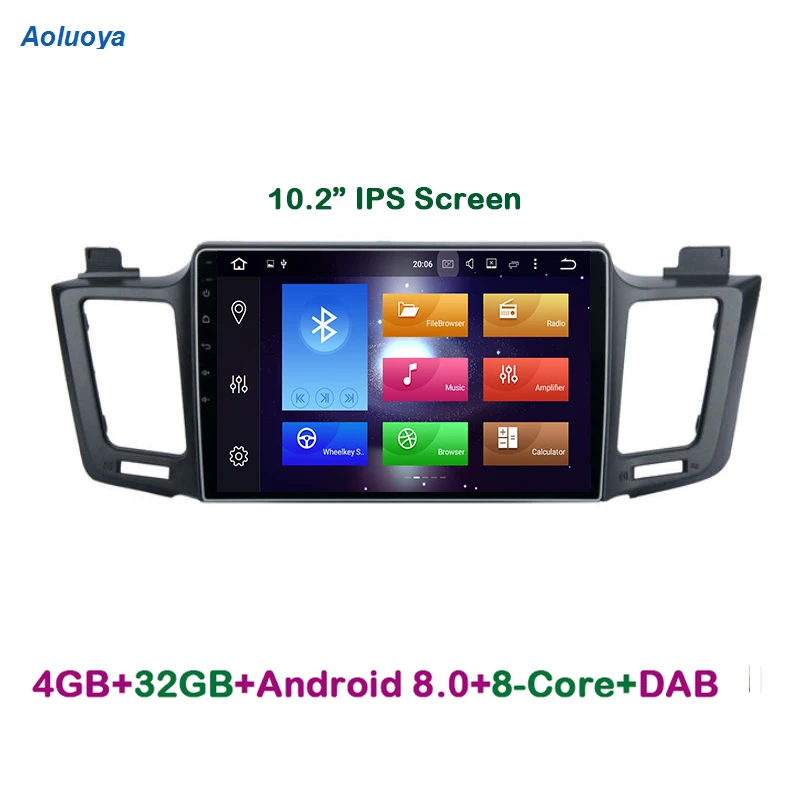 Aoluoya 10 2 &quotIPS 4 Гб RAM 32 ROM Восьмиядерный Android 8 0 автомобильный DVD GPS навигационный
