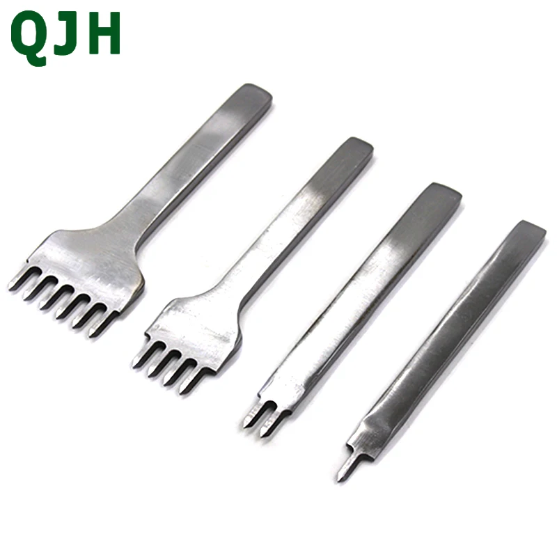 

Full Set 3/4/5/6mm Hole Punches Stitching Punch DIY Craft Leather Tools 1/2/4/6Prong Stainless Steel Leather Carving Accessories