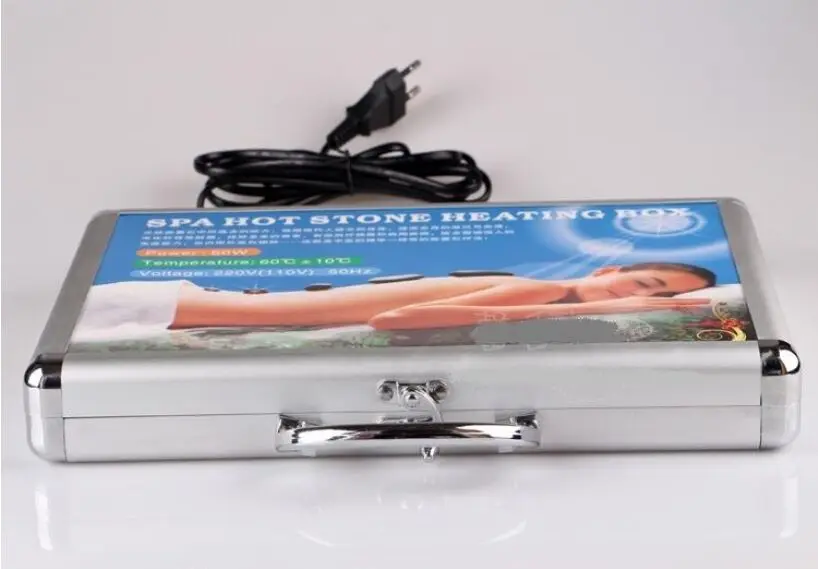 CE.ROHS.Hot Stone Massage Heater Box case bag 220V EU plug .Spa