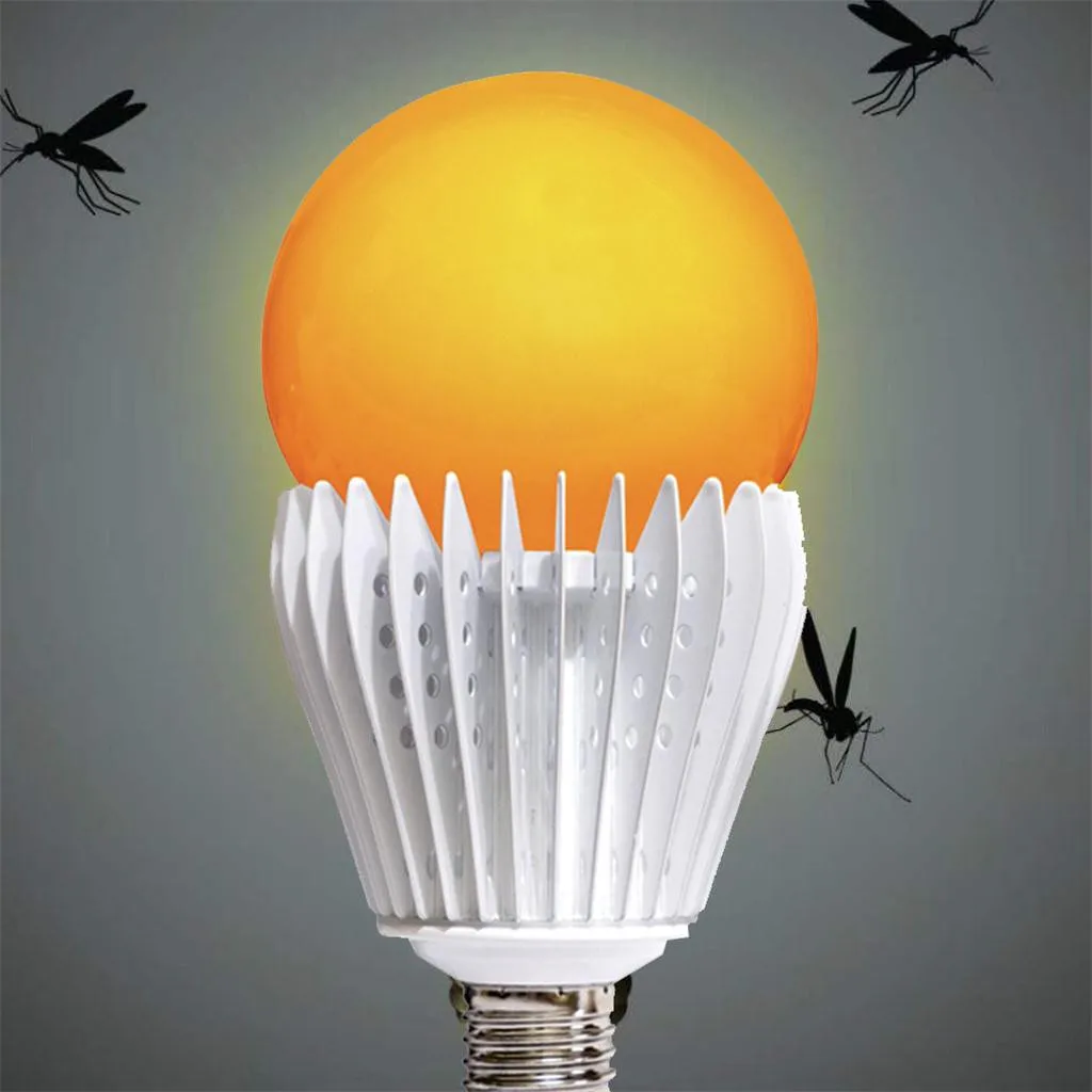 Mosquito Lamp(11w) E27 Led мухи Москитная лампа для домашнего освещения радиационного излучения и отраженного света желтый освещение для помещений и улицы 8 Вт 11 Вт W0517 - Цвет: Mosquito Lamp(11w)