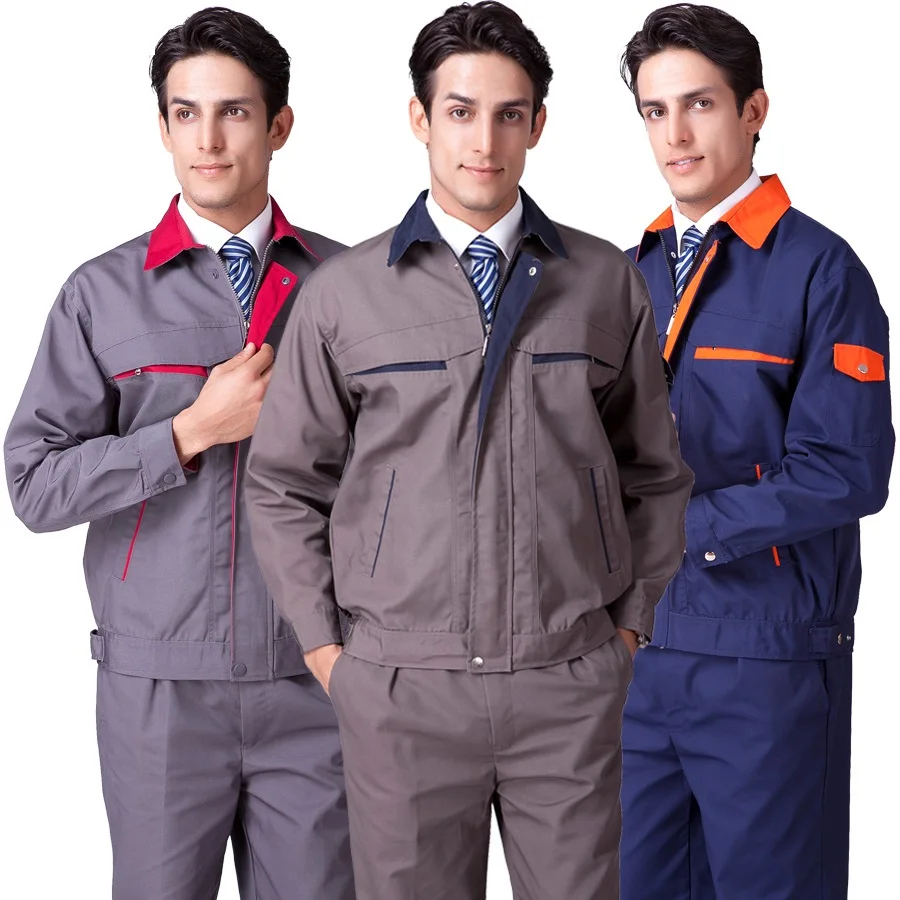

10 set worker long-sleeve work wear set male protective clothing welding service car work clothes The repairman overalls