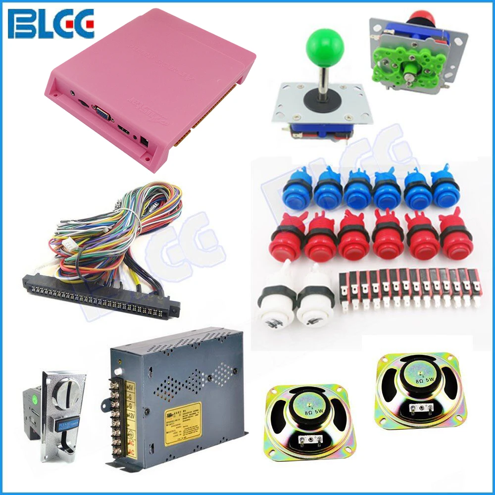 1299 в 1 игровой аркадный набор whit Coin Acceptor источник питания Jamma жгут спикер и