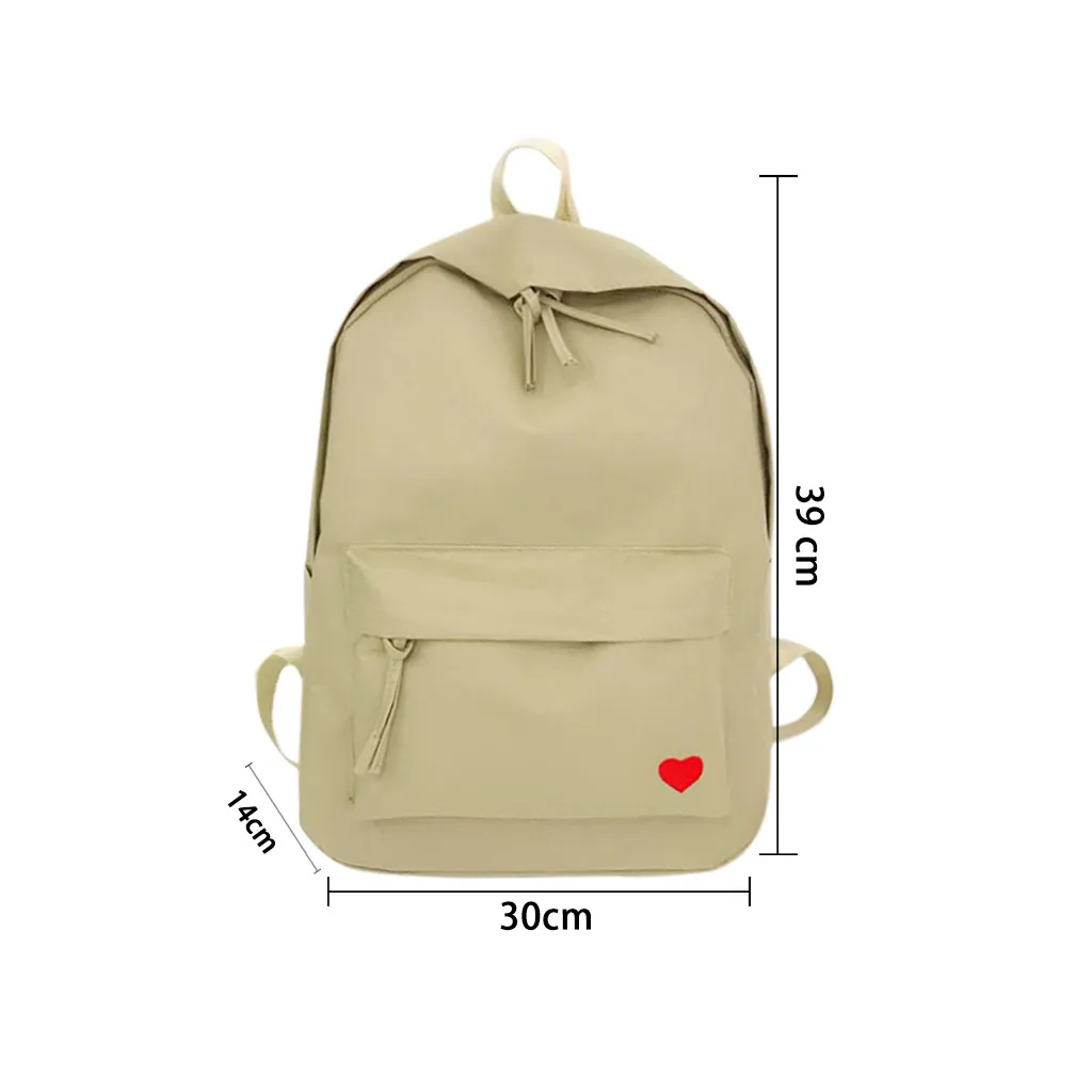 Кампус Женский Рюкзак Школьная Сумка для подростков колледж холщовая женская сумка с принтом сердца сумка для ноутбука Рюкзаки Bolsas Mochila