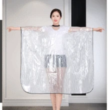 Прозрачная водяная волна Парикмахерская накидка для ухода за маслом для волос окрашивание волос Водонепроницаемый Фартук Gowm Салон Парикмахерская обертка UN957