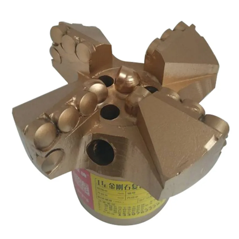 4 Wings Step Drill Bit Well Drilling PDC Drag Bit For Mining Drilling Bit Geological Exploration Coal Mining 98mm steel body pdc bit for water well drilling