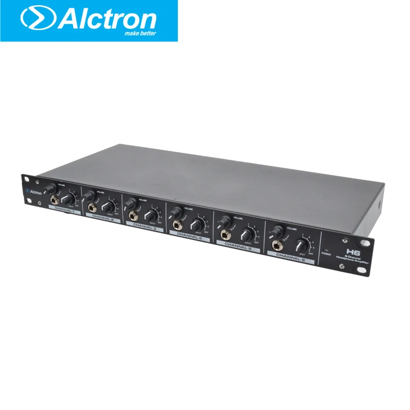 Alctron H6 Professional high-power 6 Channel Headphone Preamplifier, Headphone Amplifier