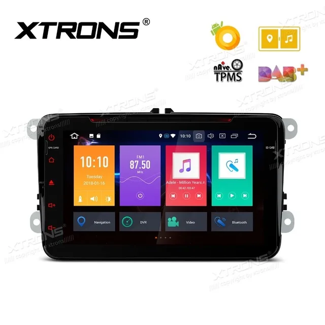 Top 8" Android 8.0 Car DVD Multimedia Navigation GPS Radio for vw Volkswagen Bora Golf Plus Passat CC Touran Vento  for Skoda/Seat 5