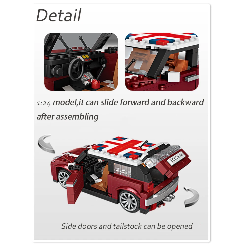 492pcs-1-24-Mini-Model-Car-Building-Blocks-Legoed-technicRacing-Volkswagen-Beetle-Assembly-Brick-For-LOL (3)