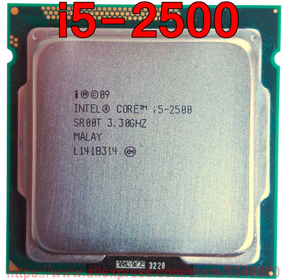 Процессор Intel cpu Xeon i5 2500 SR00T процессор 3,30 GHz 6M четырехъядерный i5-2500 Socket 1155 Быстрая