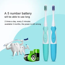 AZDENT 2 шт различных типов головок электрическая зубная щетка двойная чистая отбеливающая батарея мощность электрическая зубная щетка для зубов для взрослых