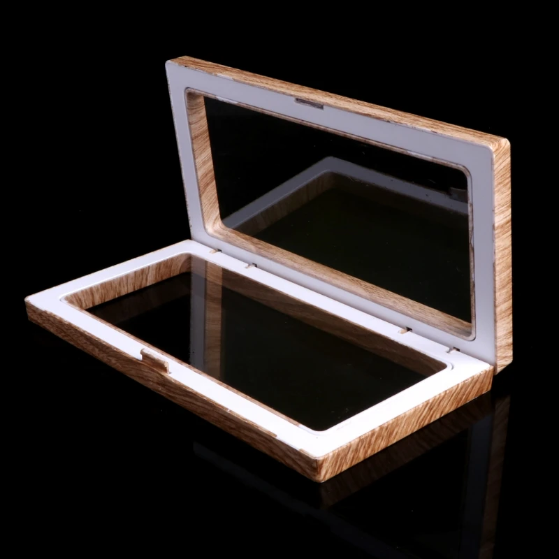 

Clear Jewelry Suspended Coins Floating Display Case Stand Holder Box Y4QB