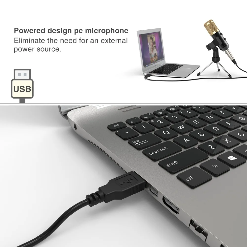 Fifine Plug & Play настольные USB микрофоны для ПК/компьютера (Windows Mac Linux OX) Podcast запись