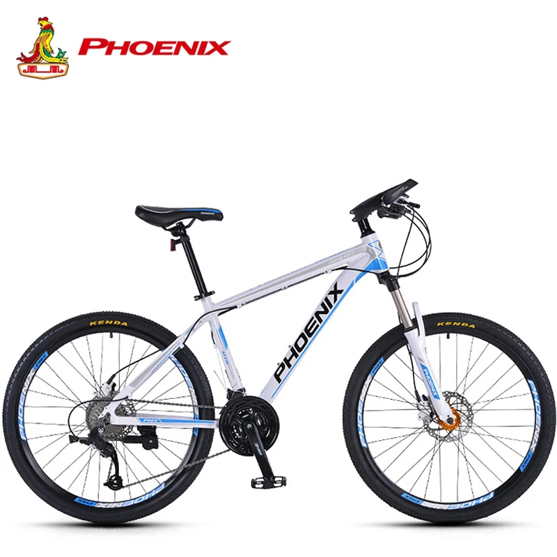 Phoenix Mountain Bike 27 Speed Men Women Steel Bicycle MTB Suspension Microshift Bike Fork Bicycle Adults off-road Cycling Bike
