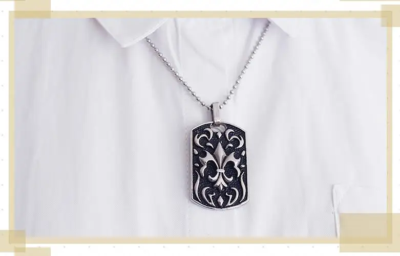 

Fate Grand Order Alter Jeanne d'Arc Stainless Steel DOGTAG Necklace Pendant Anime Cosplay Prop Gift N1