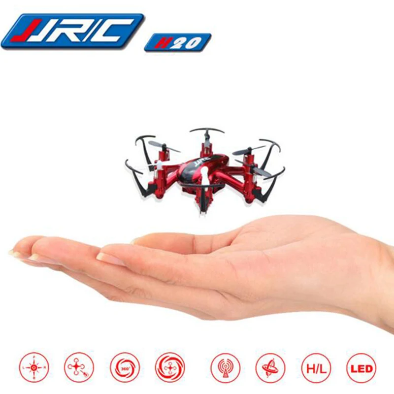 

JJRC H20 Mini 2.4GHz 4CH 6 Axis Headless Mode Quadcopter RC Drone Dron Helicopter One-key-Return Toys Gift Remote Control Toy