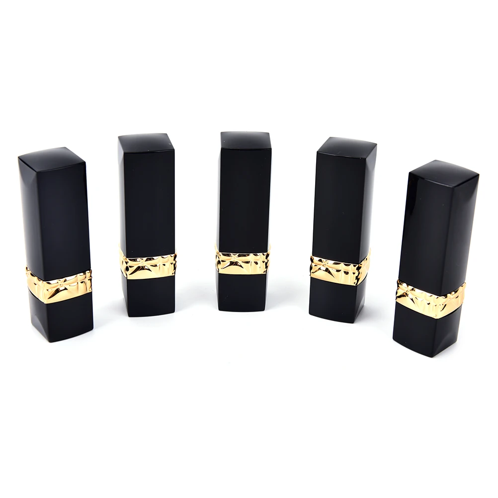 Elegant Chapstick Lip Balm Tube 1Pc Empty Lipstick Tube with Magnetic Cap Matte Frosted Silver Gold Lipstick Container