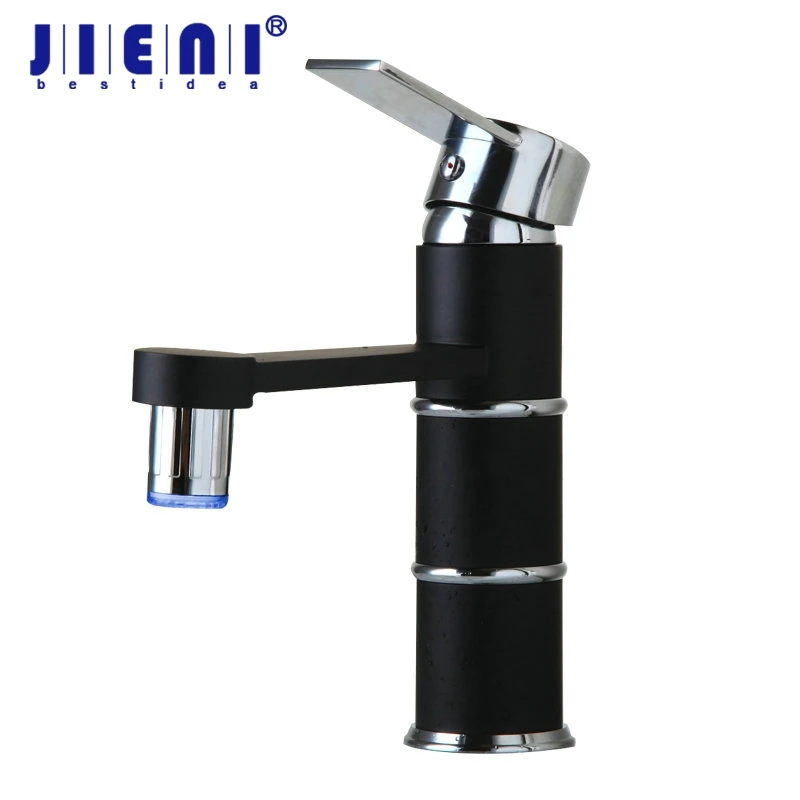 

Bathroom & Kitchen Basin Sink Mixer Tap Faucet Chrome Ceramic Single Hole Eminent Basin Faucet LED Features and Moderate Price