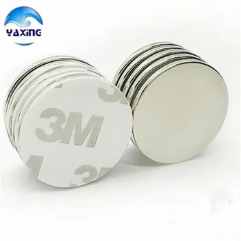 

5PCS 25x2mm N35 Strong Neodymium Magnets Rare Earth 25*2 mm Double-sided adhesive Round Permanent Magnet