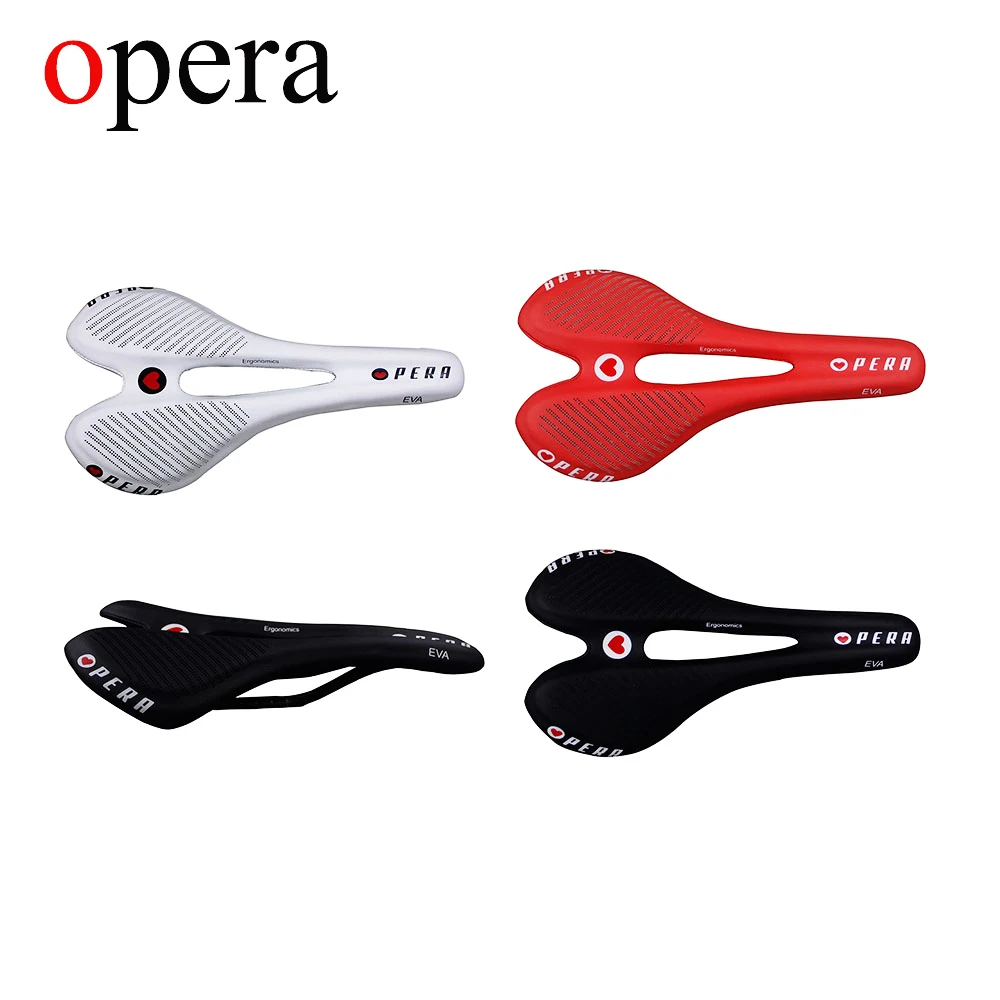 

OPERA Ultralight Carbon Saddle 147g Full Carbon Fiber + Genuine Leather Bicycle Saddle MTB Road Cycling Bicycle Saddle Seat