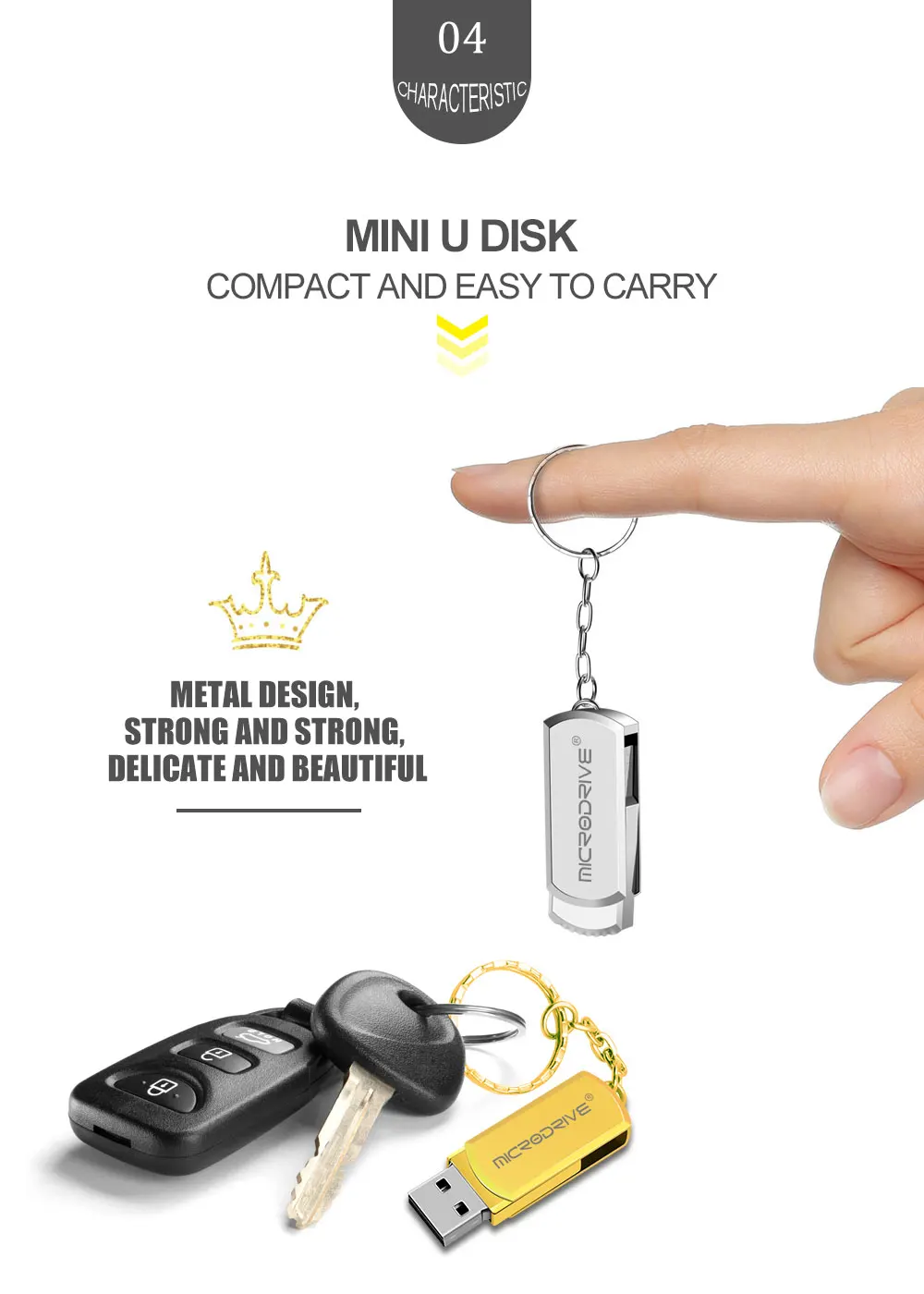 Мини USB флеш-накопитель из нержавеющей стали 32 ГБ флеш-накопитель высокоскоростной usb флеш-накопитель 2,0 флеш-диск 16 Гб 64 ГБ флеш-накопитель 8 Гб