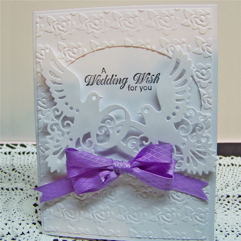 

GJCraft Doves and Rings New Arrival Metal Cutting Dies for Diy Scrapbooking Card Making Album Embossing Stencil Crafts Die Mat