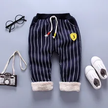 Хлопковые Штаны для малышей плотные штаны для новорожденных мальчиков коллекция года, осенне-зимняя модная новая детская одежда повседневные штаны для малышей