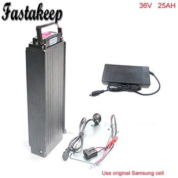 

Electric bike battery 36v 25ah rear rack lithium ion battery pack for ebike with BMS and charger
