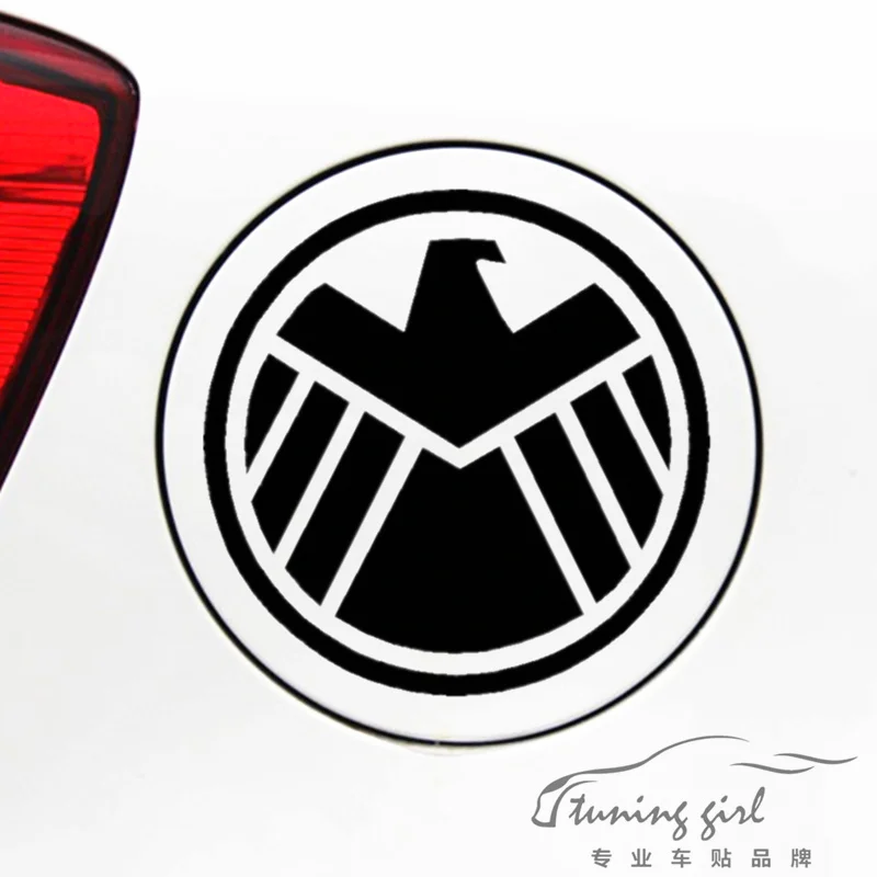 

Car Stickers SHIELD Avengers Creative Decals For Fuel Tank Cap Vinyls Laptop Tablet Auto Tuning Styling 13x13cm 19x19cm D10