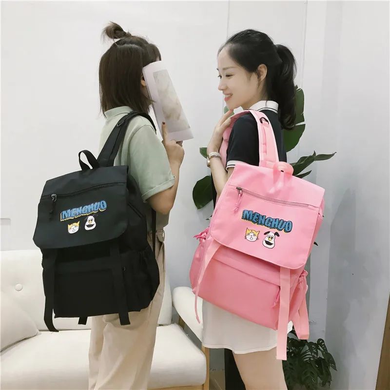 Menghuo Waterproof Nylon Women Backpacks Female Fashion Rucksack School Backpack for Girls Travel Bag Bolsas Mochilas Sac A Dos (26)
