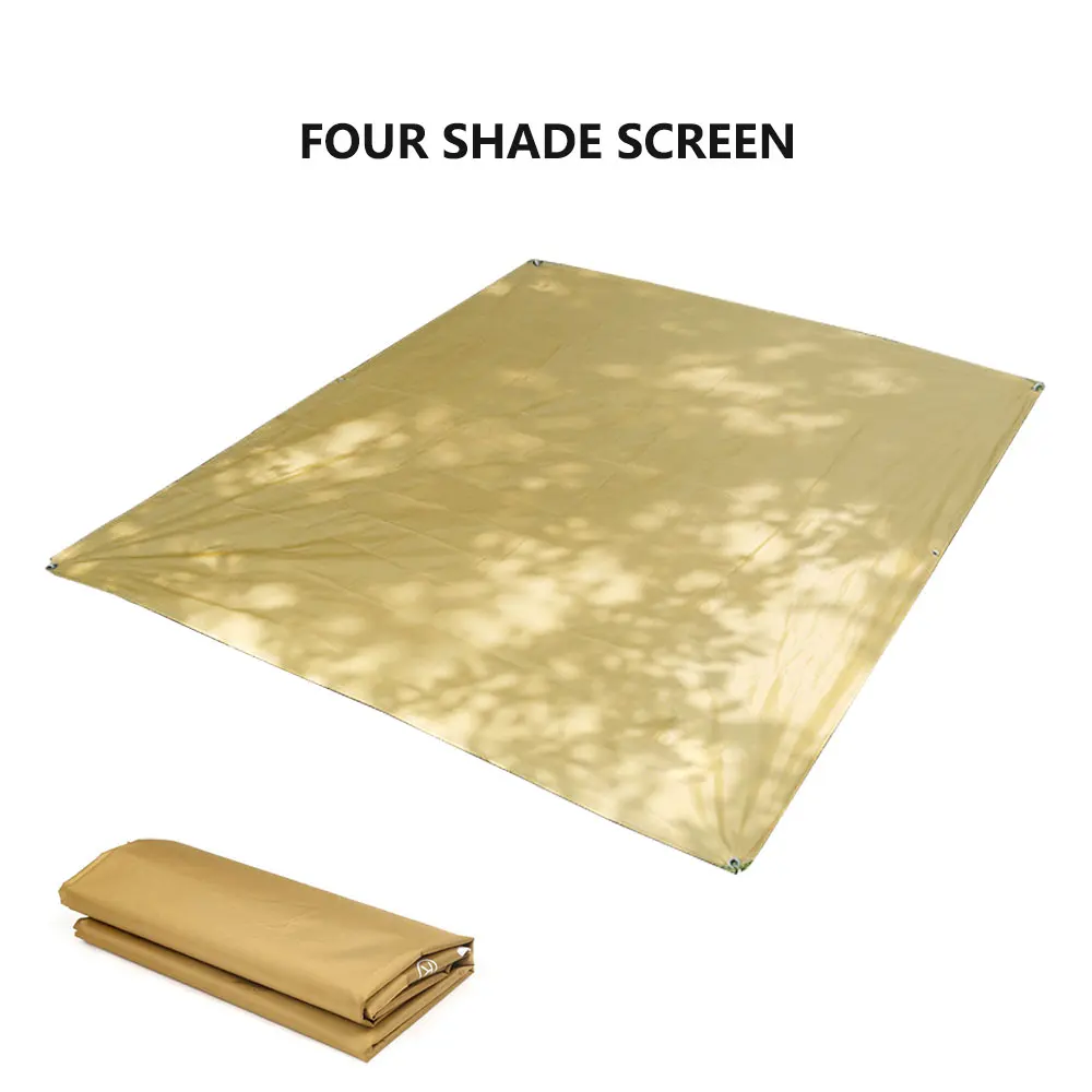 

Shade Canopy Gazebo Awning Practical Square 3-4 People Camping Mat Camping Cloth Tent Cloth Moisture Proof Drop shipping