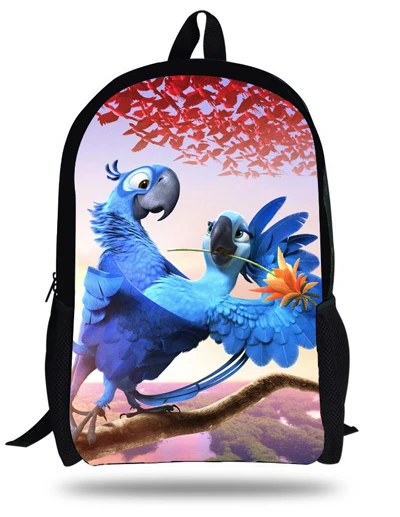 16-дюймовый Mochila Infantil Menina мультфильм Рио школьный рюкзак для детей девочек Книга Сумка От 7 до 13 лет Детские школьные рюкзаки для девочек-подростков - Цвет: Бургундия