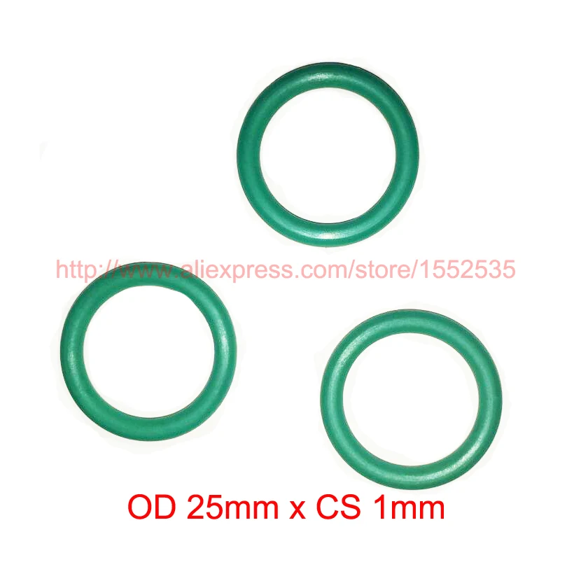 

OD 25mm x CS 1mm viton fkm high temperature o ring oring o-ring cord sealing rubber