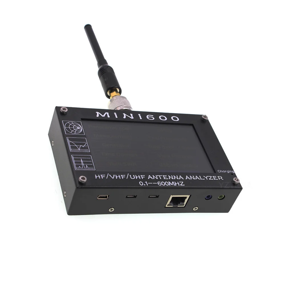 Антенный счетчик MINI600 HF/VHF/UHF антенный тестер MINI-600 частота 0,1-600 МГц с 4," TFT lcd сенсорный экран антенный анализатор