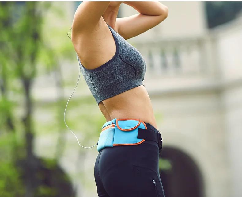 Multifunctional Running Waist Bag Waterproof Running Bag With Earphone Hole Outdoor Sports Bag for Running Camping Hiking Travel