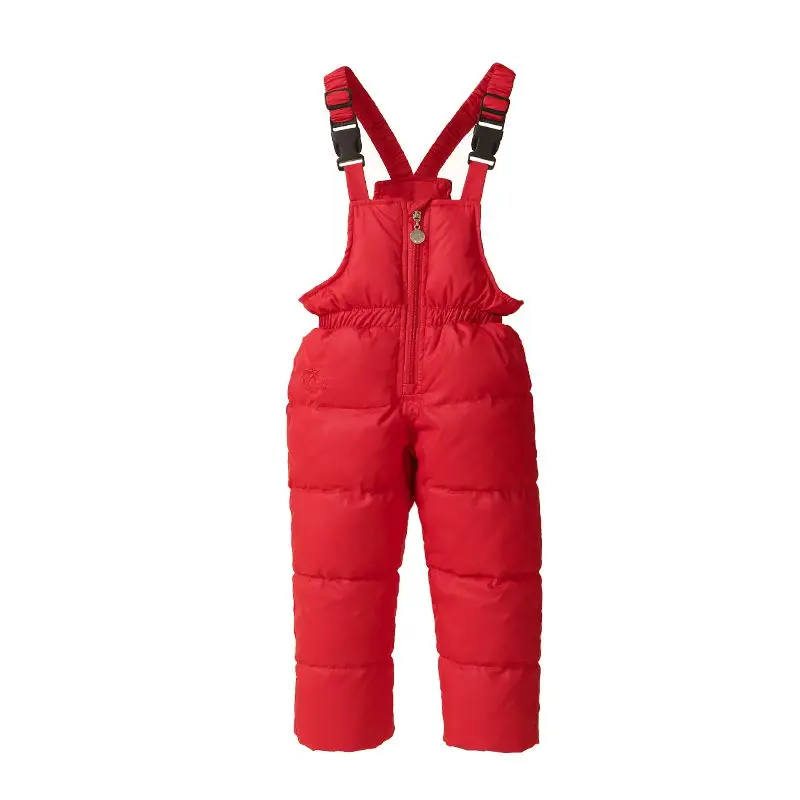 5 цветов детский комбинезон для маленьких мальчиков лыжный костюм для девочек пуховый комбинезон детская одежда для малышей Высокое качество - Цвет: Красный